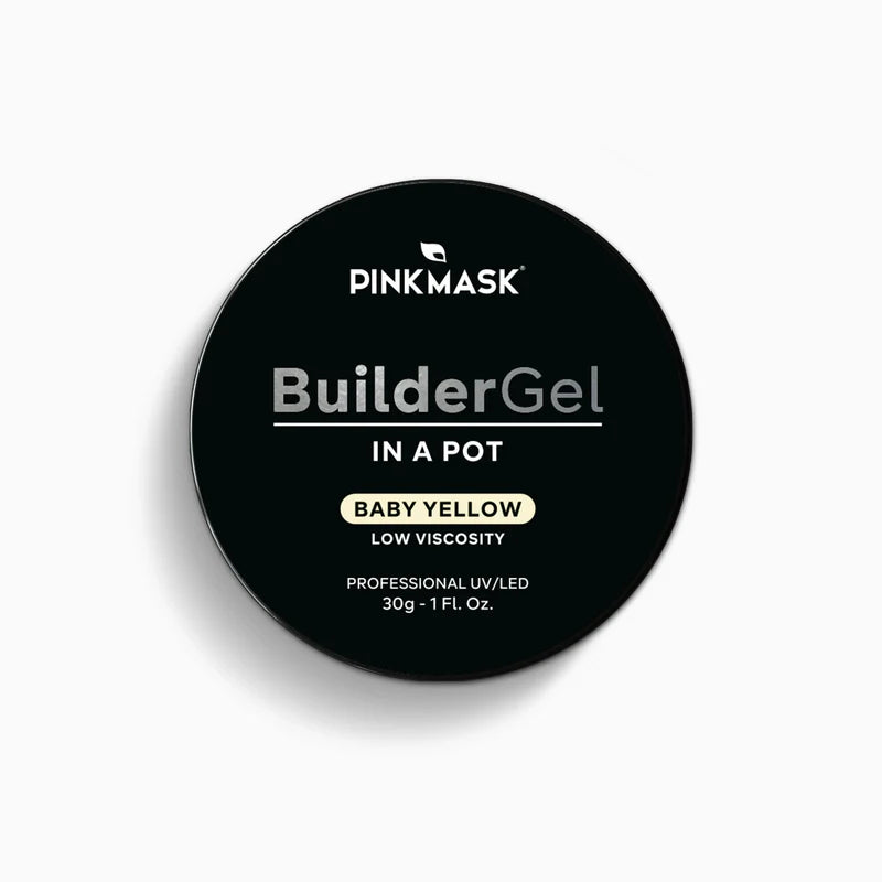 (PINK MASK USA) Builder Gel in a Pot - Baby Yellow