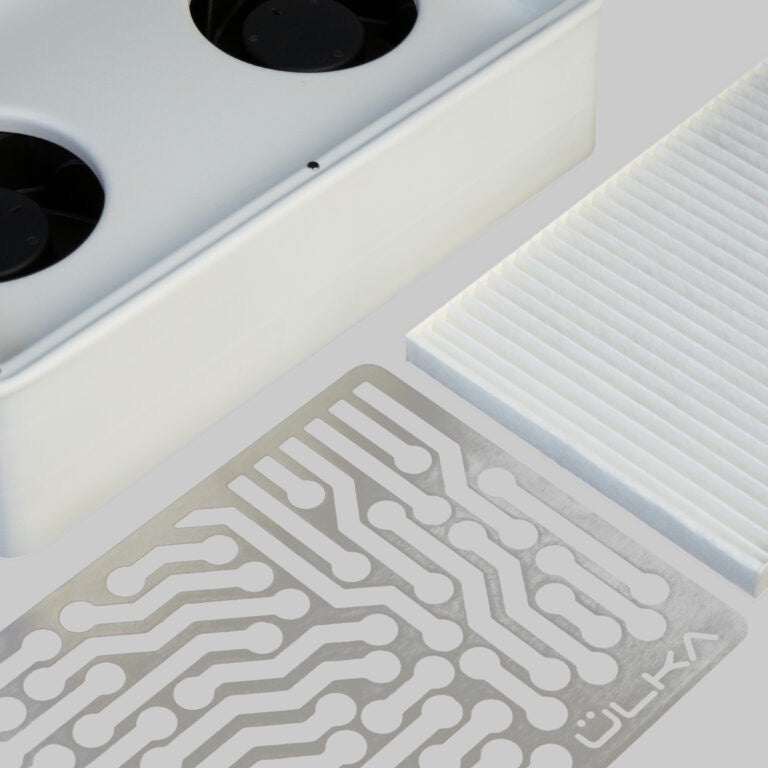 Nail dust collector Ulka Nano white with black grill
