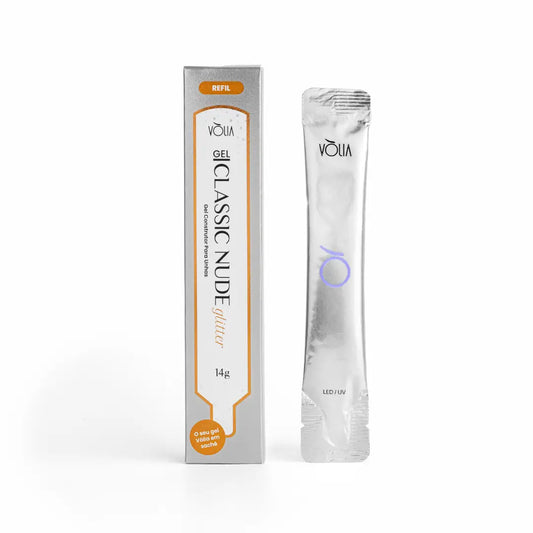 Classic Nude Glitter Gel – 14g Sachet