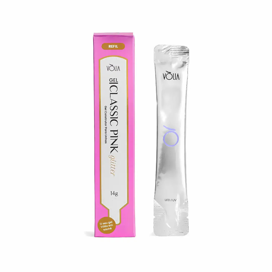 Classic Pink Glitter Gel – 14g Sachet