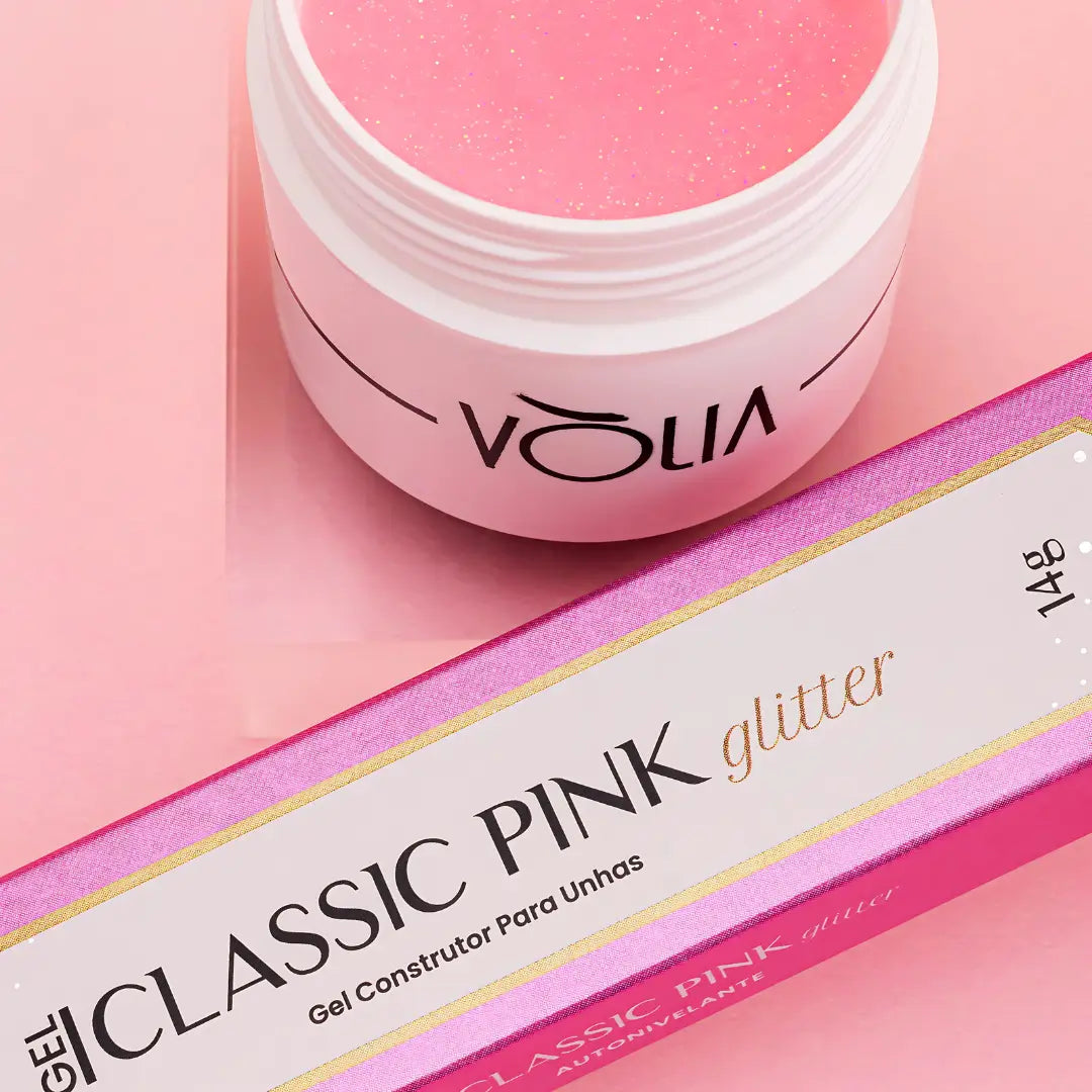 Classic Pink Glitter Gel – 14g Sachet