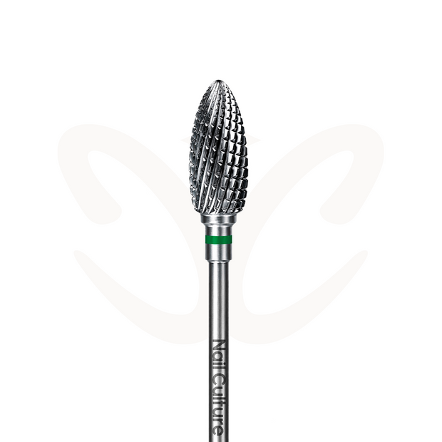 Carbide Bit "Dolphin Spiral" Green