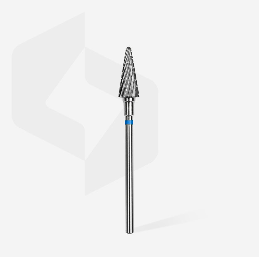 Carbide nail drill bit, “cone” blue, head diameter 6 mm / working part 14 mm