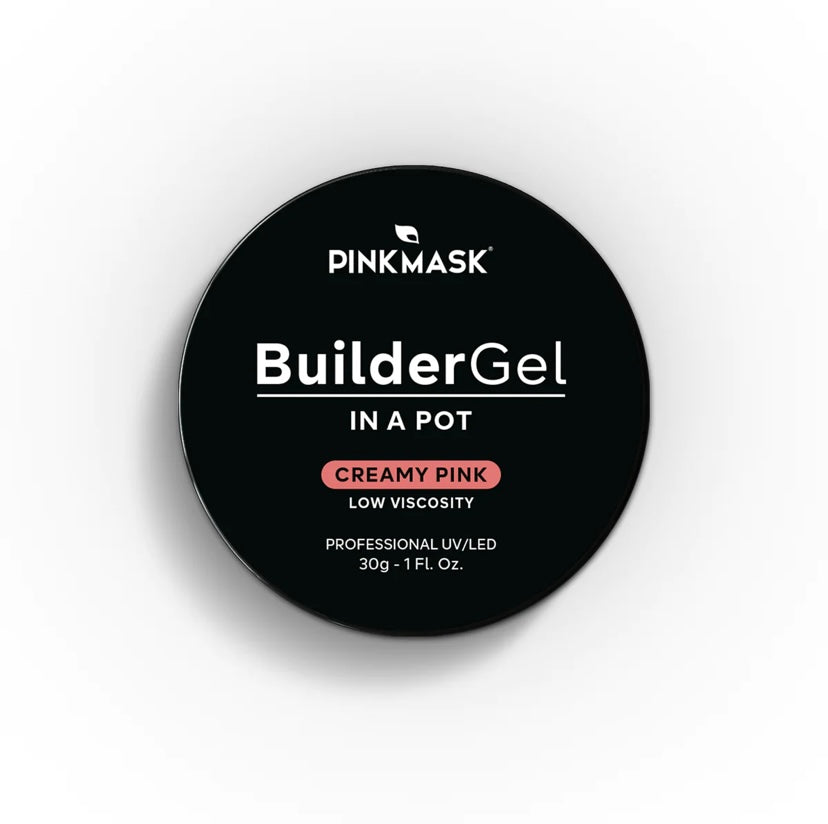 (PINK MASK USA) BUILDER GEL IN A POT - CREAMY PINK