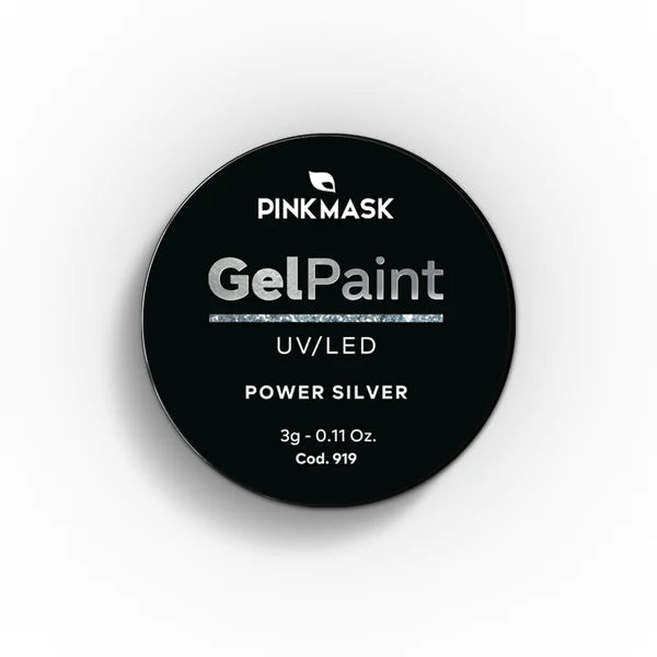 (PINK MASK USA) GEL PAINT - POWER SILVER - POWER COL.