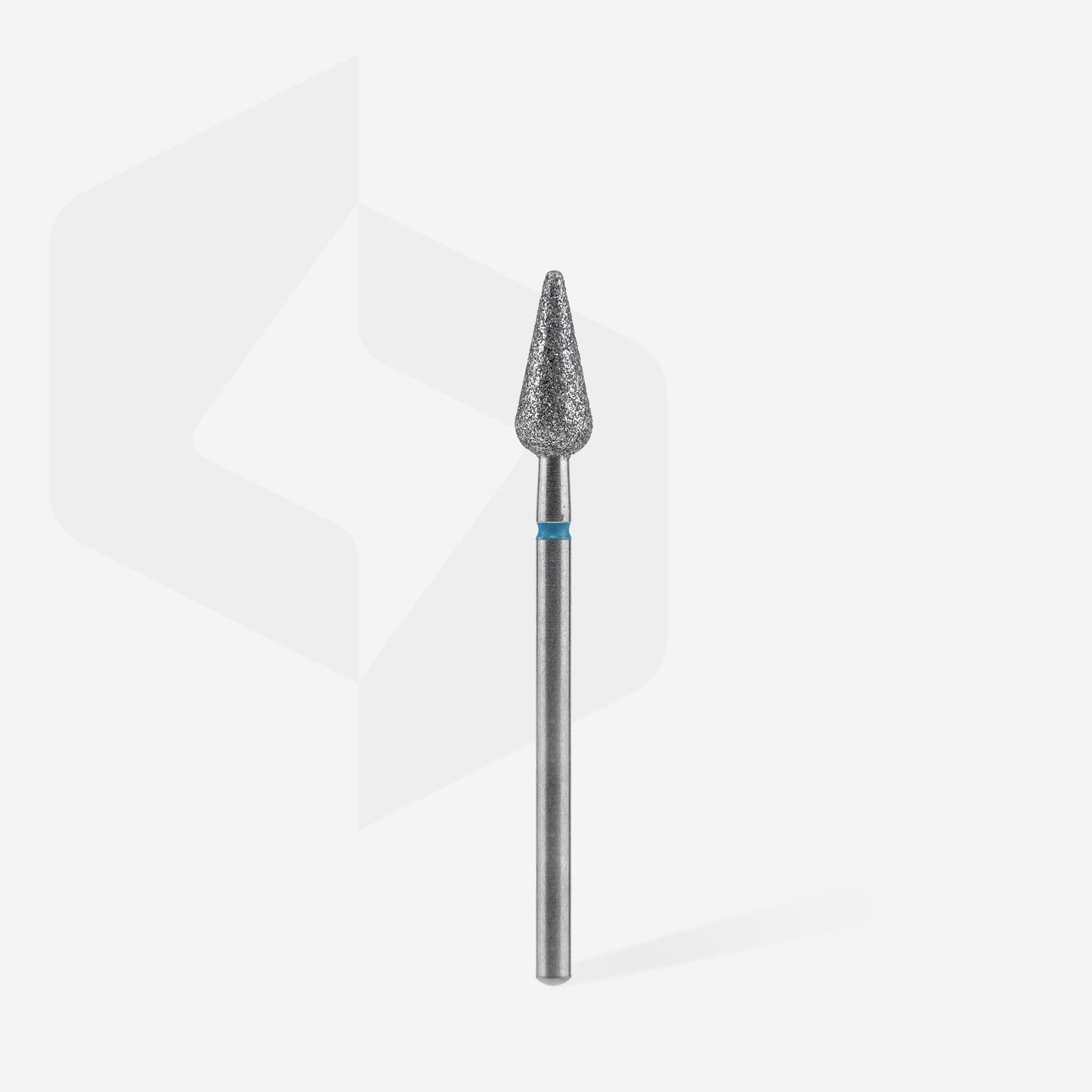 Diamond nail drill bit pointed pear blue EXPERT head diameter 5 mm / working part 12 mm
